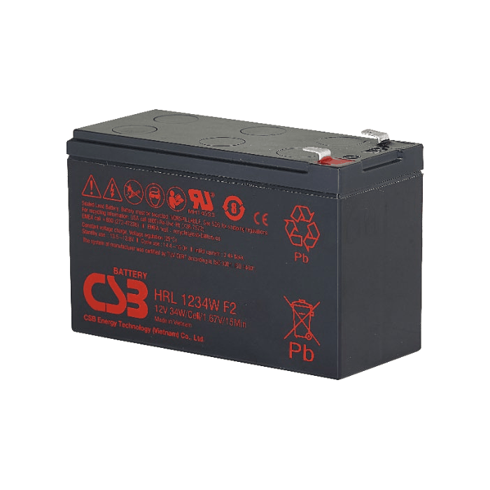 CSB HRL1234W 蓄電池實物圖片