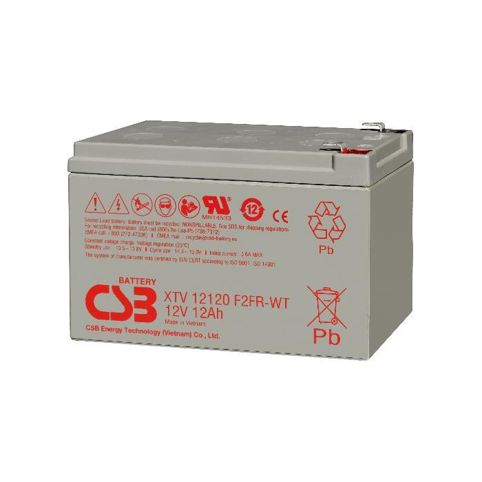 CSB XTV12120WTFR battery product photo